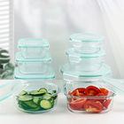 پوشش پلاستیکی شیشه ای ظروف نگهداری از مواد غذایی بزرگ که هوا محفوظ است